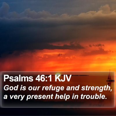 Psalms 46:1 KJV Bible Verse Image