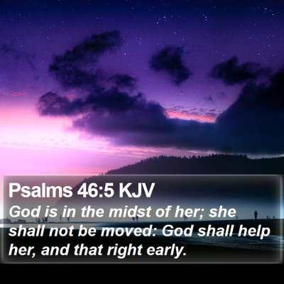 Psalms 46:5 KJV Bible Verse Image