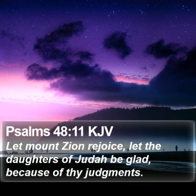 Psalms 48:11 KJV Bible Verse Image
