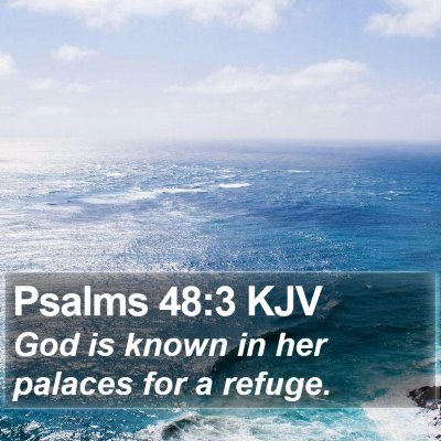 Psalms 48:3 KJV Bible Verse Image
