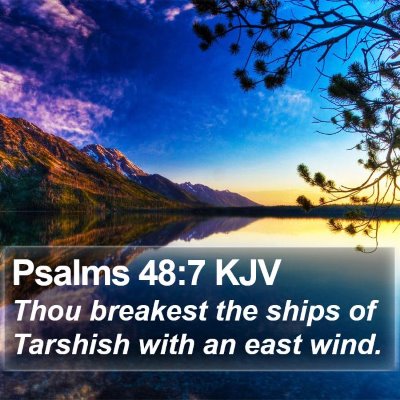 Psalms 48:7 KJV Bible Verse Image
