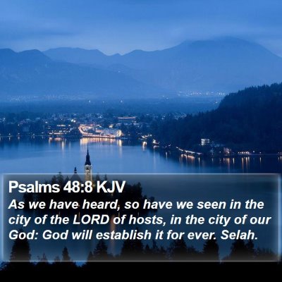 Psalms 48:8 KJV Bible Verse Image