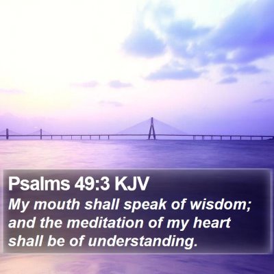Psalms 49:3 KJV Bible Verse Image