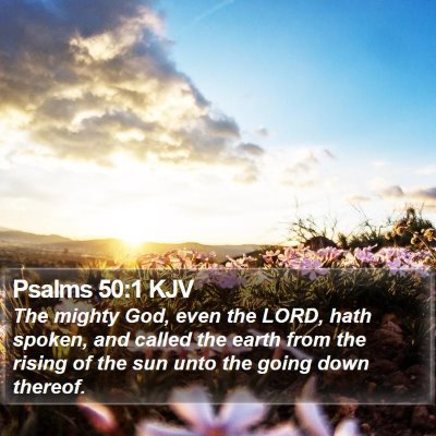 Psalms 50:1 KJV Bible Verse Image