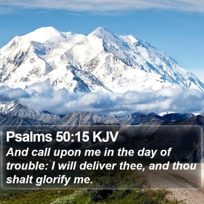 Psalms 50:15 KJV Bible Verse Image