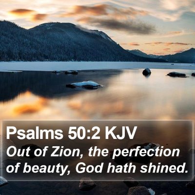 Psalms 50:2 KJV Bible Verse Image