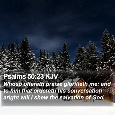 Psalms 50:23 KJV Bible Verse Image