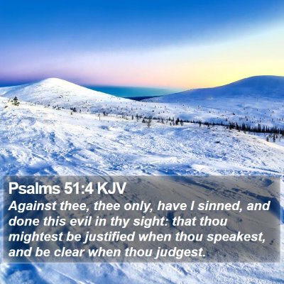 Psalms 51:4 KJV Bible Verse Image