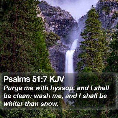 Psalms 51:7 KJV Bible Verse Image