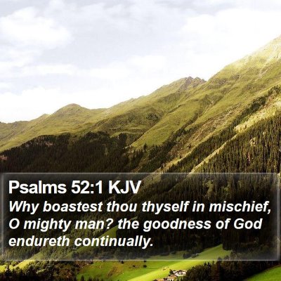 Psalms 52:1 KJV Bible Verse Image