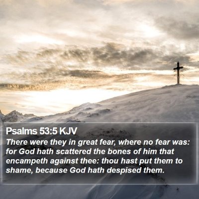 Psalms 53:5 KJV Bible Verse Image