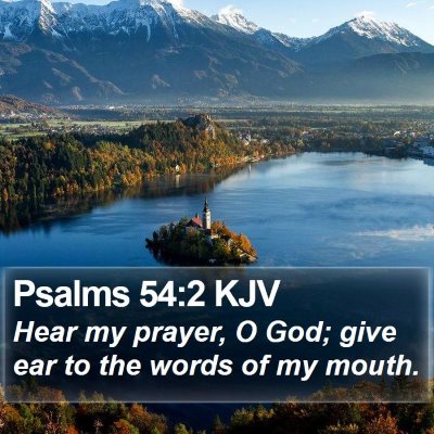 Psalms 54:2 KJV Bible Verse Image
