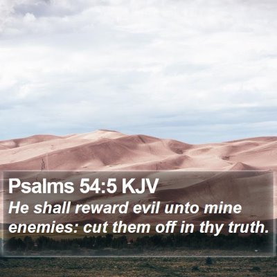 Psalms 54:5 KJV Bible Verse Image