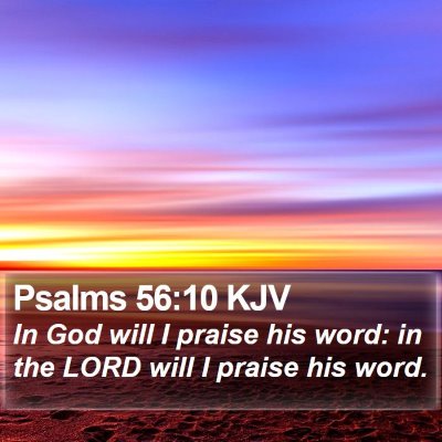 Psalms 56:10 KJV Bible Verse Image
