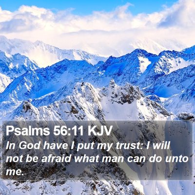 Psalms 56:11 KJV Bible Verse Image