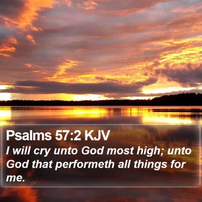 Psalms 57:2 KJV Bible Verse Image