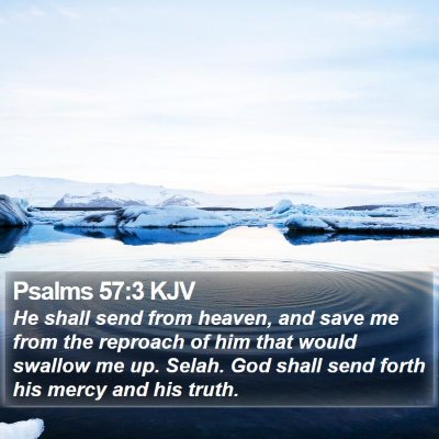Psalms 57:3 KJV Bible Verse Image