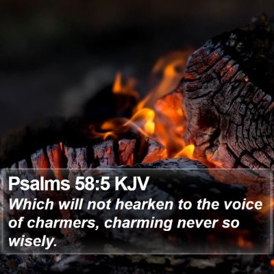 Psalms 58:5 KJV Bible Verse Image
