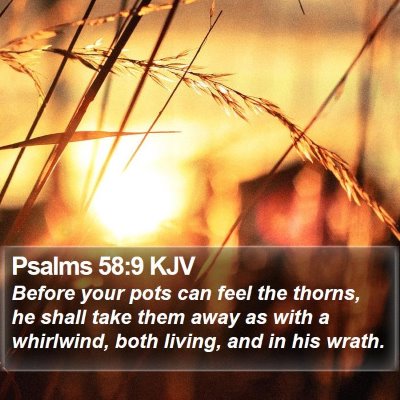 Psalms 58:9 KJV Bible Verse Image