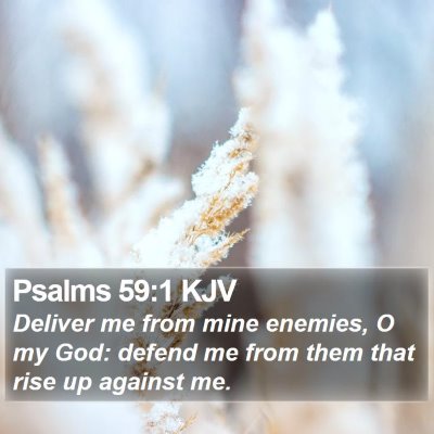 Psalms 59:1 KJV Bible Verse Image