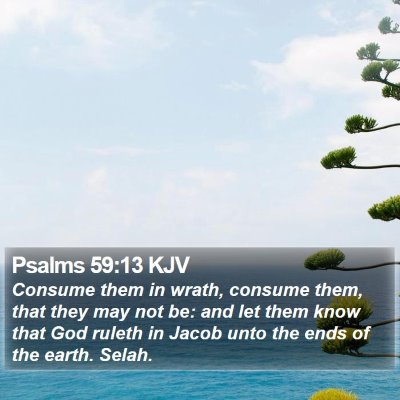 Psalms 59:13 KJV Bible Verse Image