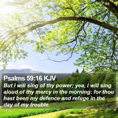 Psalms 59:16 KJV Bible Verse Image