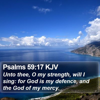 Psalms 59:17 KJV Bible Verse Image