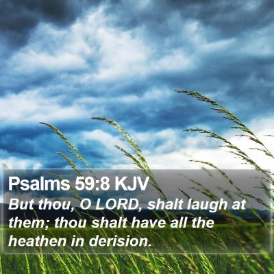 Psalms 59:8 KJV Bible Verse Image