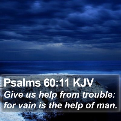 Psalms 60:11 KJV Bible Verse Image