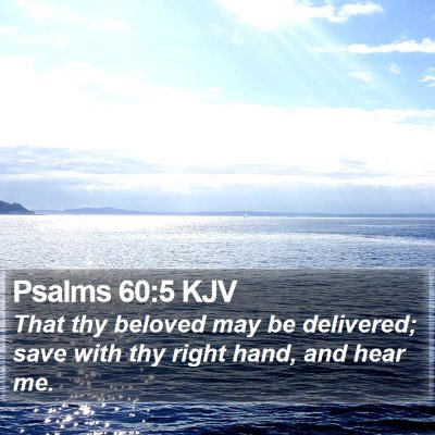 Psalms 60:5 KJV Bible Verse Image