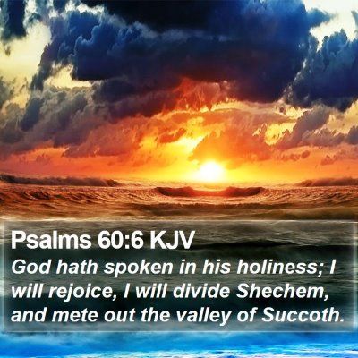 Psalms 60:6 KJV Bible Verse Image