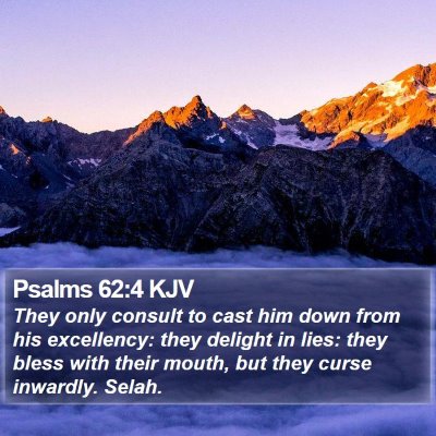 Psalms 62:4 KJV Bible Verse Image