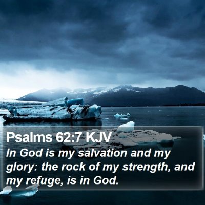 Psalms 62:7 KJV Bible Verse Image