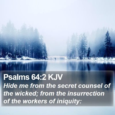 Psalms 64:2 KJV Bible Verse Image