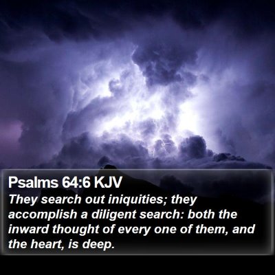 Psalms 64:6 KJV Bible Verse Image