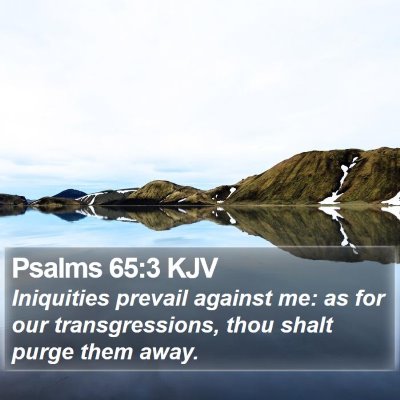 Psalms 65:3 KJV Bible Verse Image