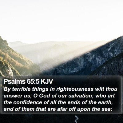 Psalms 65:5 KJV Bible Verse Image