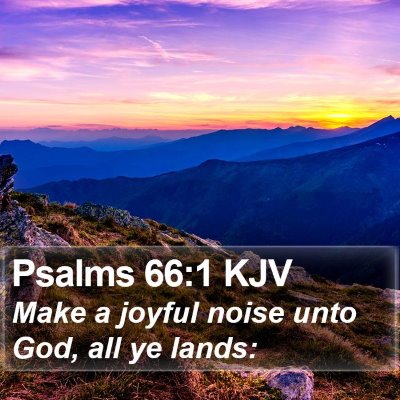Psalms 66:1 KJV Bible Verse Image
