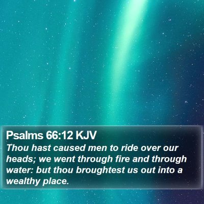 Psalms 66:12 KJV Bible Verse Image