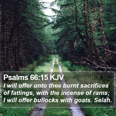 Psalms 66:15 KJV Bible Verse Image