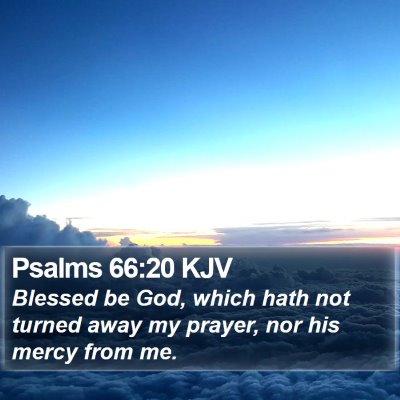 Psalms 66:20 KJV Bible Verse Image