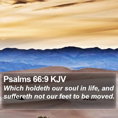 Psalms 66:9 KJV Bible Verse Image