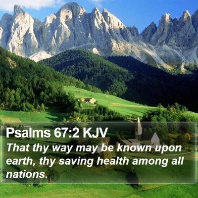 Psalms 67:2 KJV Bible Verse Image