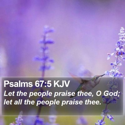 Psalms 67:5 KJV Bible Verse Image
