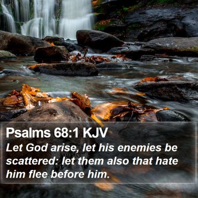 Psalms 68:1 KJV Bible Verse Image