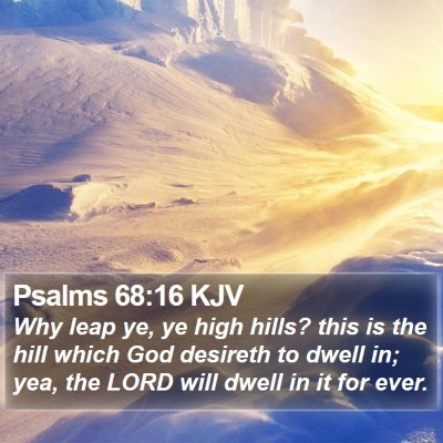 Psalms 68:16 KJV Bible Verse Image