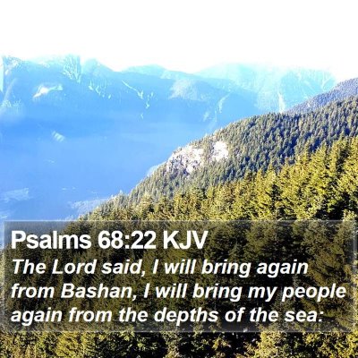 Psalms 68:22 KJV Bible Verse Image
