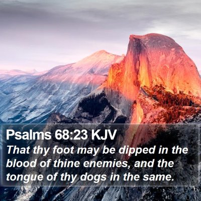 Psalms 68:23 KJV Bible Verse Image