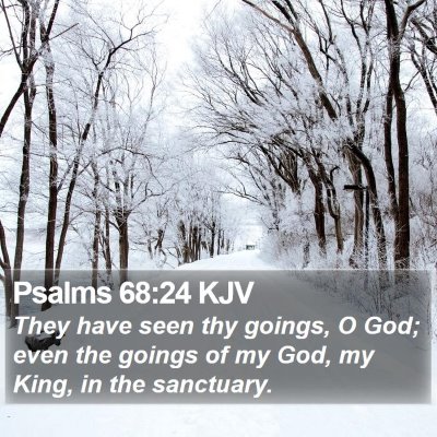 Psalms 68:24 KJV Bible Verse Image
