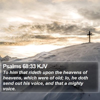 Psalms 68:33 KJV Bible Verse Image